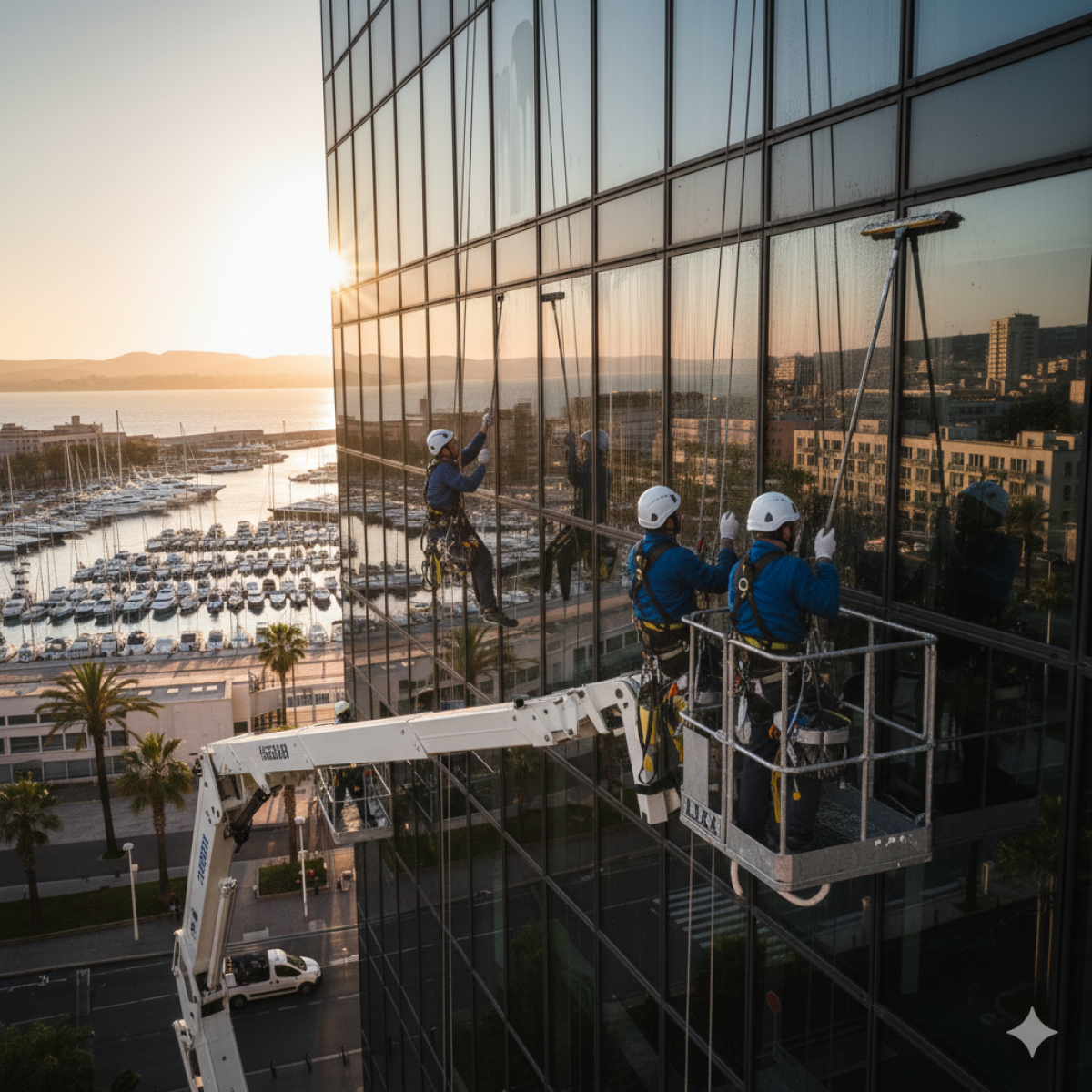 Nettoyage de vitres de bureaux Toulion